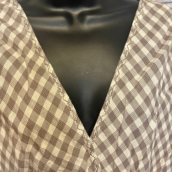 Nordstrom Gingham Waist Flutter Flutter Blouse by Max Studio - Picture 3 of 5